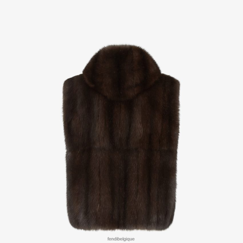 vêtements Fendi gilet sable brun hommes 8X8J2J2124 Fendi Lunette De Soleil