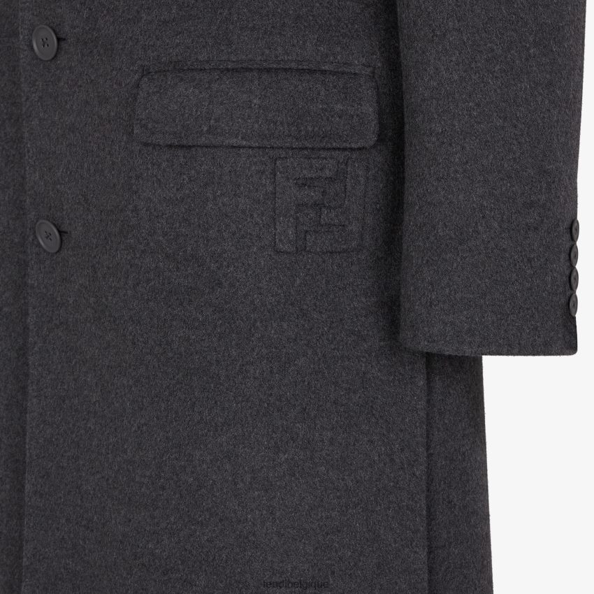 vêtements Fendi manteau en cachemire gris hommes 8X8J2J2157 Fendi Lunette De Soleil
