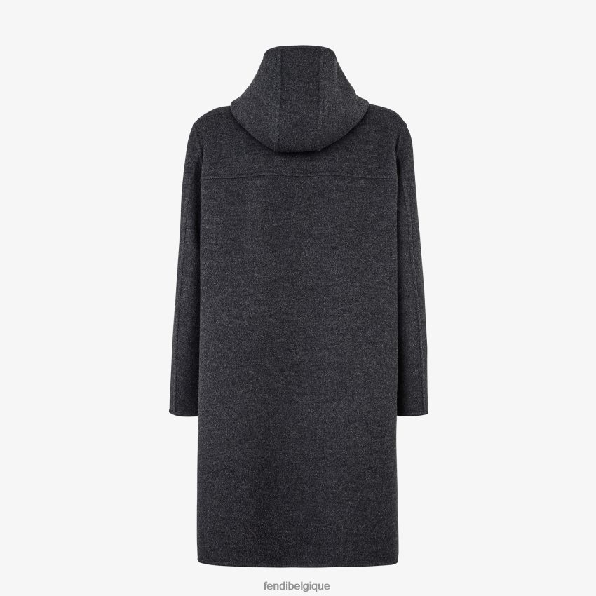 vêtements Fendi manteau en laine gris hommes 8X8J2J2164 Fendi Sac