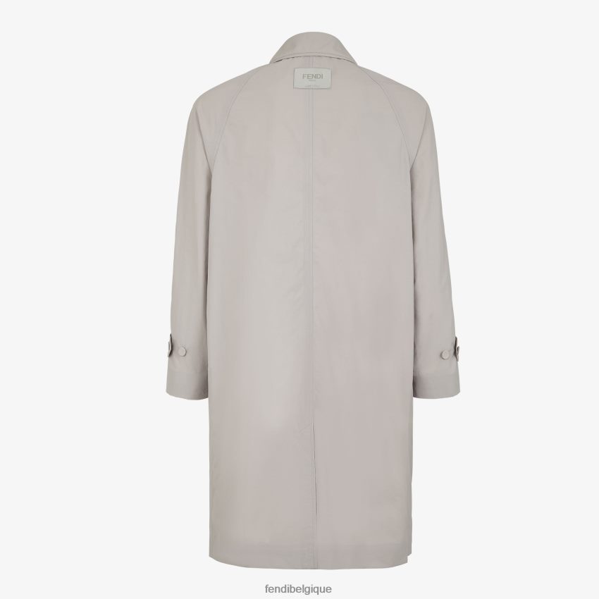 vêtements Fendi trench-coat en nylon gris hommes 8X8J2J2057 Fendi Belgique