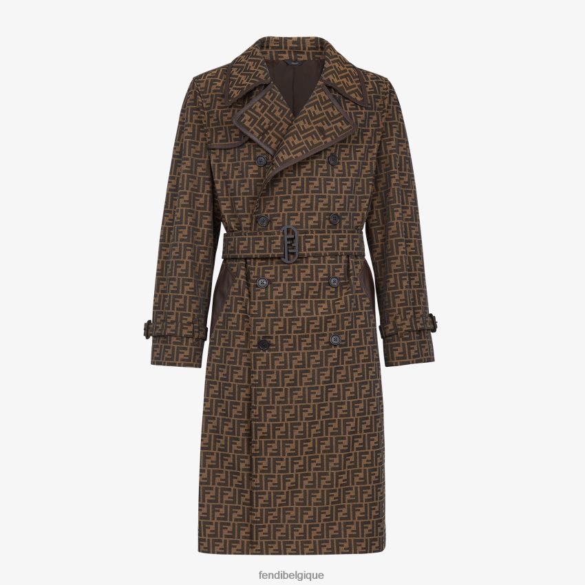 vêtements Fendi trench-coat en tissu multicolore hommes 8X8J2J2123 Fendi Belgique