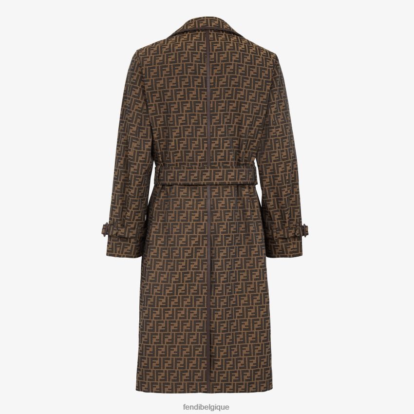 vêtements Fendi trench-coat en tissu multicolore hommes 8X8J2J2123 Fendi Belgique