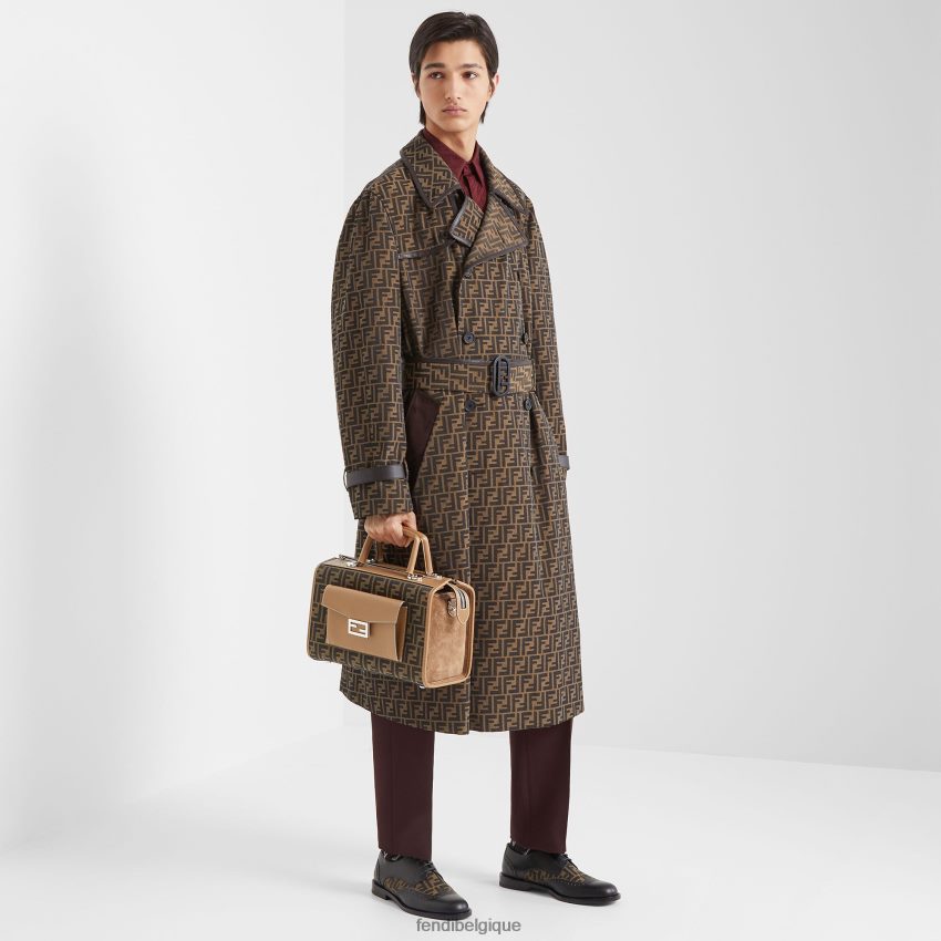 vêtements Fendi trench-coat en tissu multicolore hommes 8X8J2J2123 Fendi Belgique