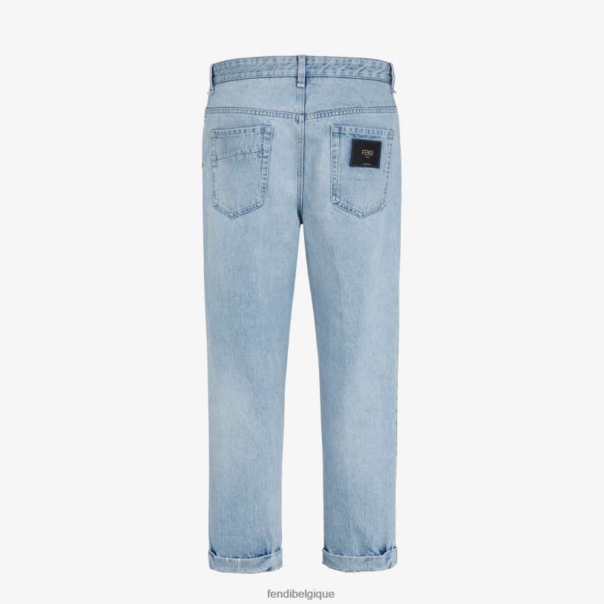 vêtements Fendi jean en jean bleu hommes 8X8J2J1949 Fendi Belgique