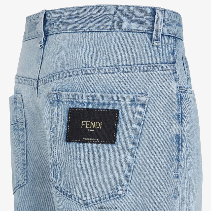 vêtements Fendi jean en jean bleu hommes 8X8J2J1949 Fendi Belgique