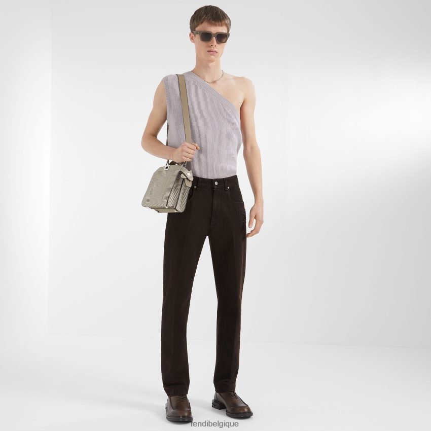 vêtements Fendi jean en jean brun hommes 8X8J2J1964 Fendi Belgique
