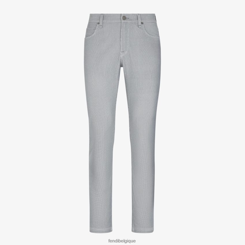 vêtements Fendi jean en jean gris hommes 8X8J2J2126 Fendi Belgique