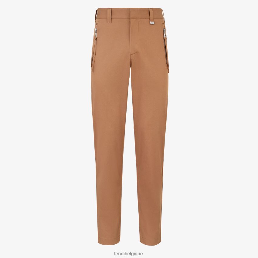 vêtements Fendi pantalon en coton brun hommes 8X8J2J2047 Fendi Sac