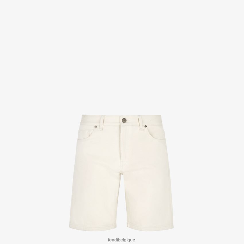 vêtements Fendi pantalon en jean blanc hommes 8X8J2J2135 Fendi Belgique