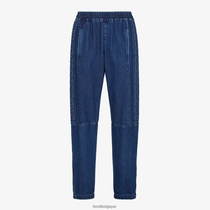 vêtements Fendi pantalon en jean bleu hommes 8X8J2J2031 Fendi Lunette De Soleil