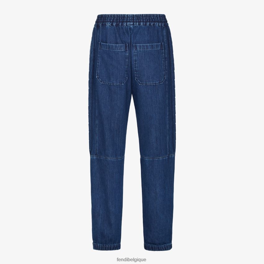 vêtements Fendi pantalon en jean bleu hommes 8X8J2J2031 Fendi Lunette De Soleil