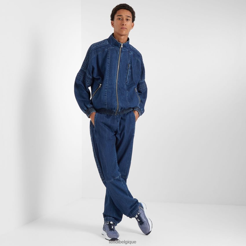 vêtements Fendi pantalon en jean bleu hommes 8X8J2J2031 Fendi Lunette De Soleil