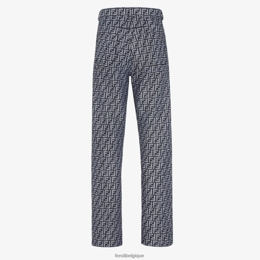vêtements Fendi pantalon en jean ff bleu hommes 8X8J2J2040 Fendi Lunette De Soleil