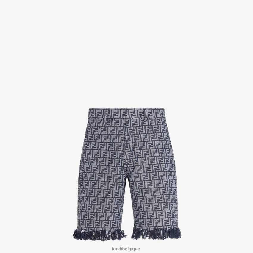 vêtements Fendi pantalon en jean ff bleu hommes 8X8J2J2042 Fendi Belgique