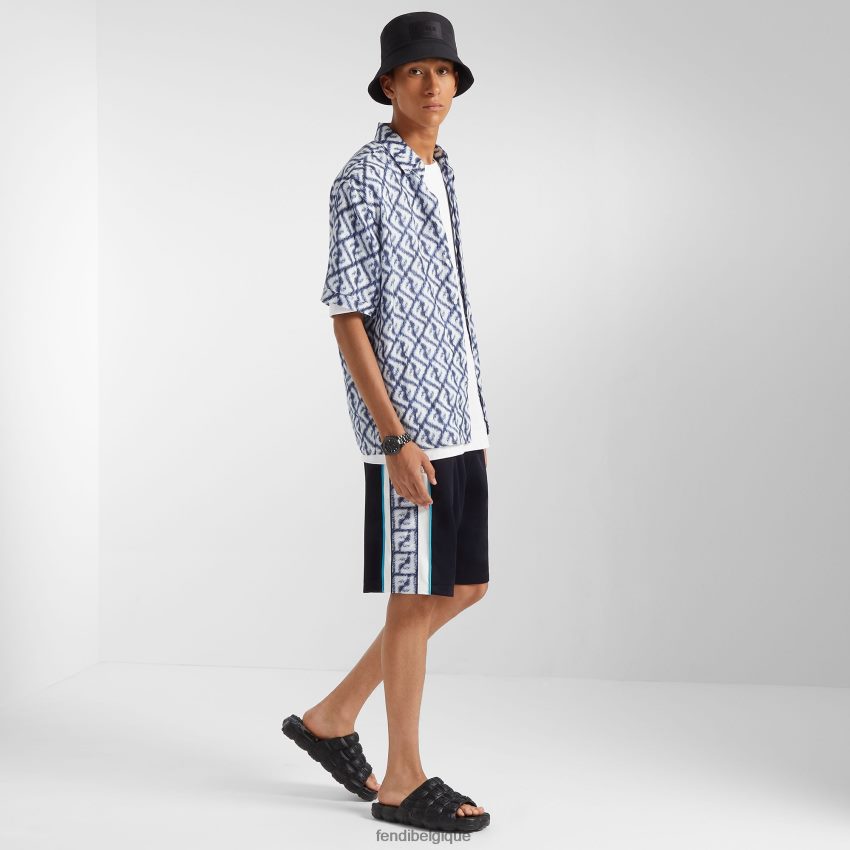 vêtements Fendi pantalon en jersey bleu hommes 8X8J2J2017 Fendi Sac