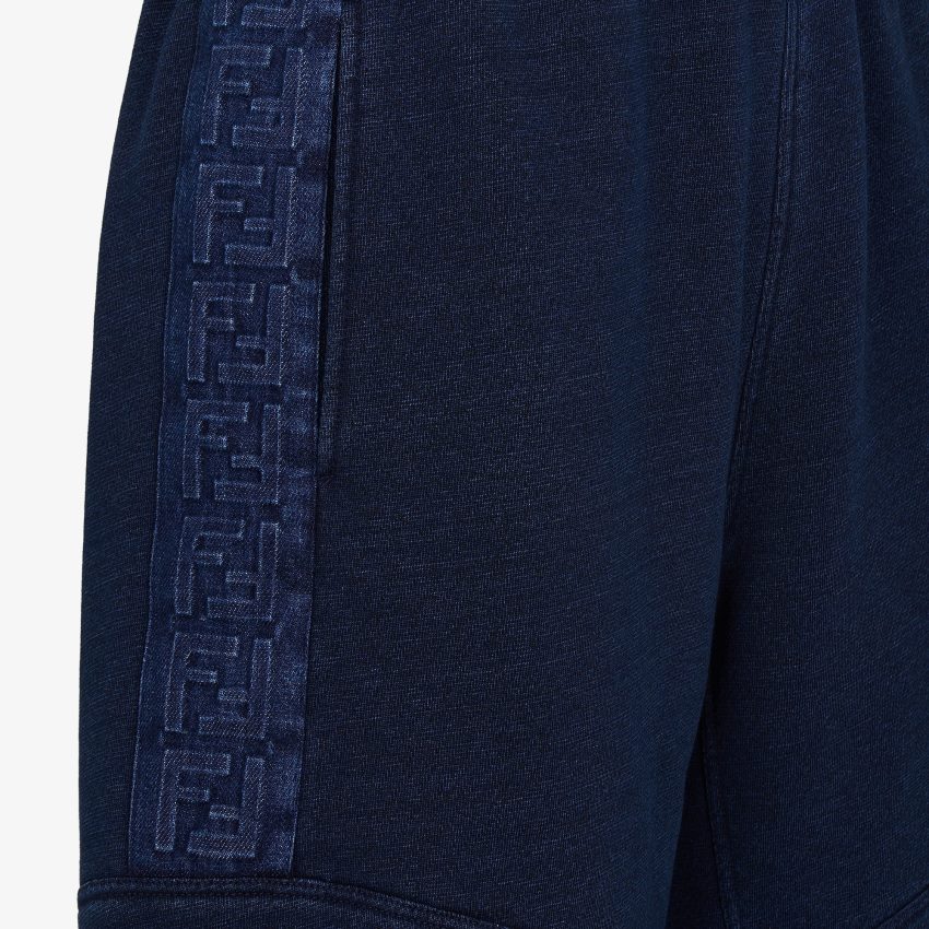 vêtements Fendi pantalon en jersey bleu hommes 8X8J2J2073 Fendi Lunette De Soleil