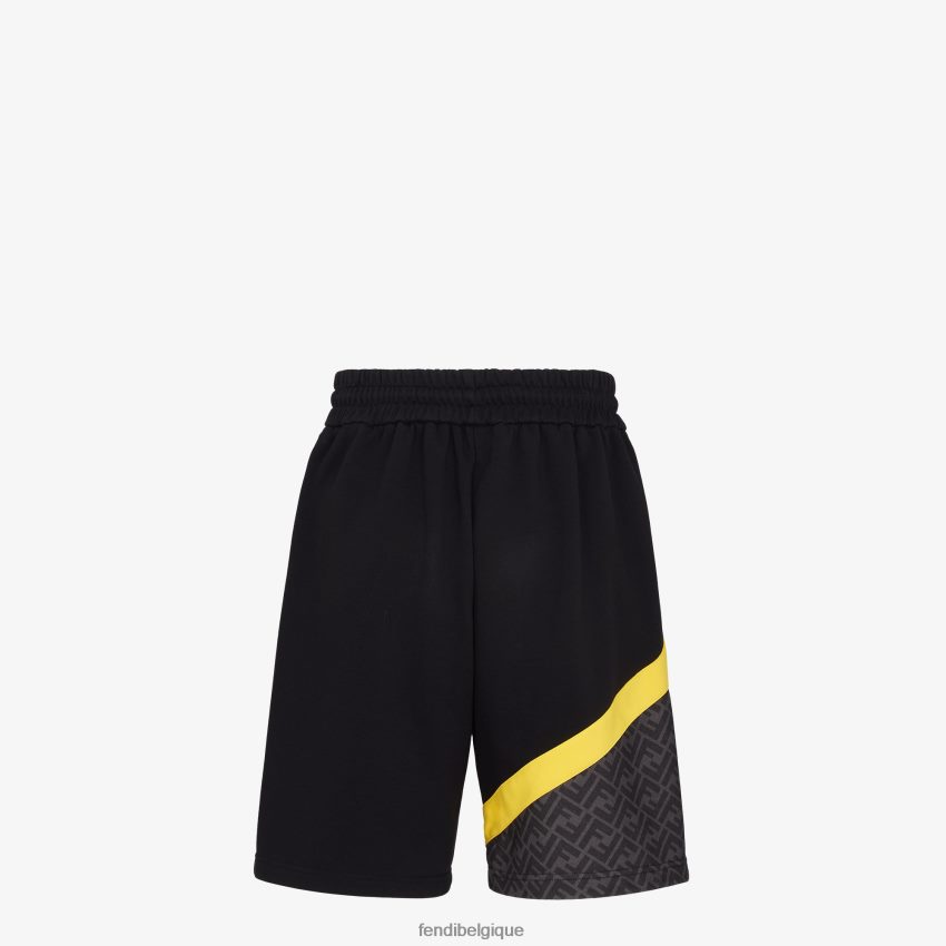 vêtements Fendi pantalon en jersey noir hommes 8X8J2J2051 Fendi Belgique