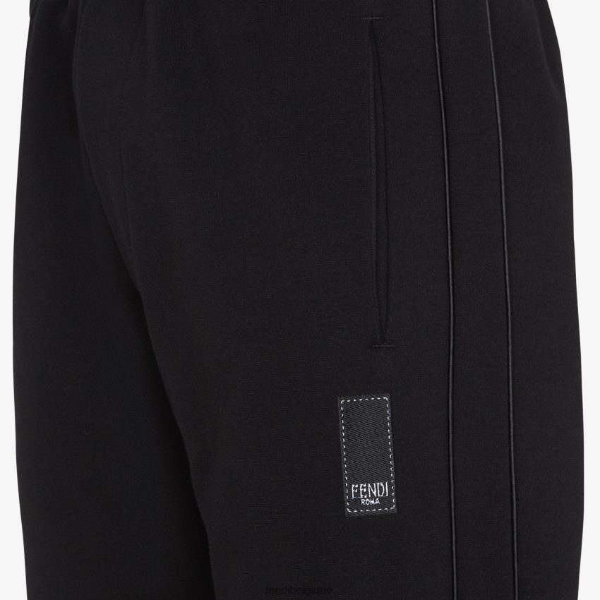 vêtements Fendi pantalon en jersey noir hommes 8X8J2J2151 Fendi Lunette De Soleil