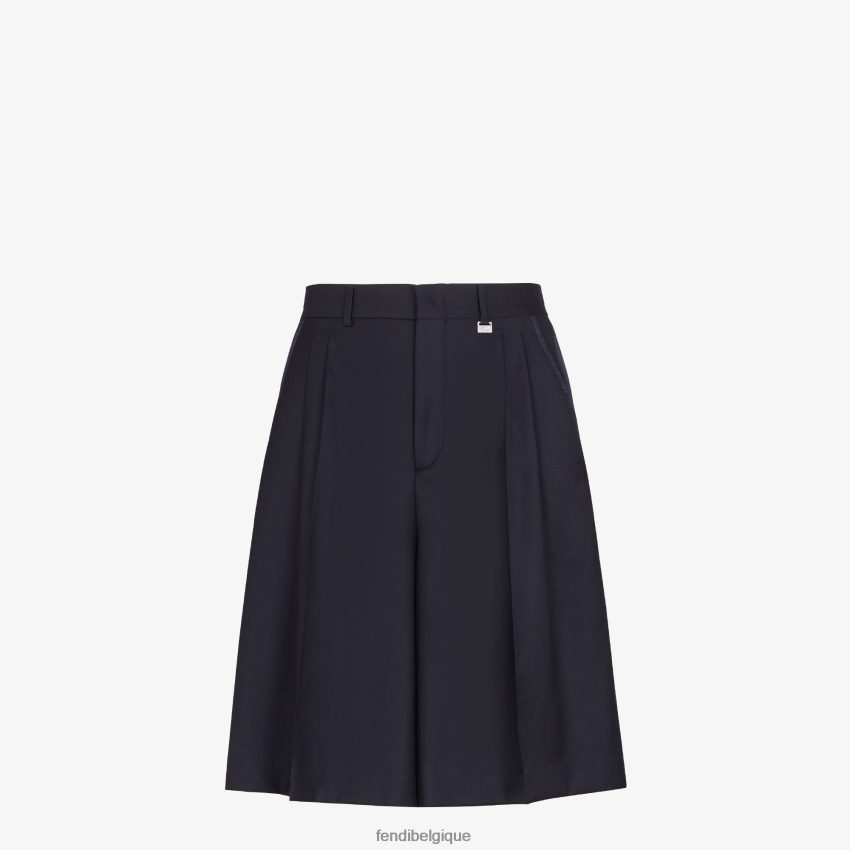 vêtements Fendi pantalon en laine bleu hommes 8X8J2J2044 Fendi Sac