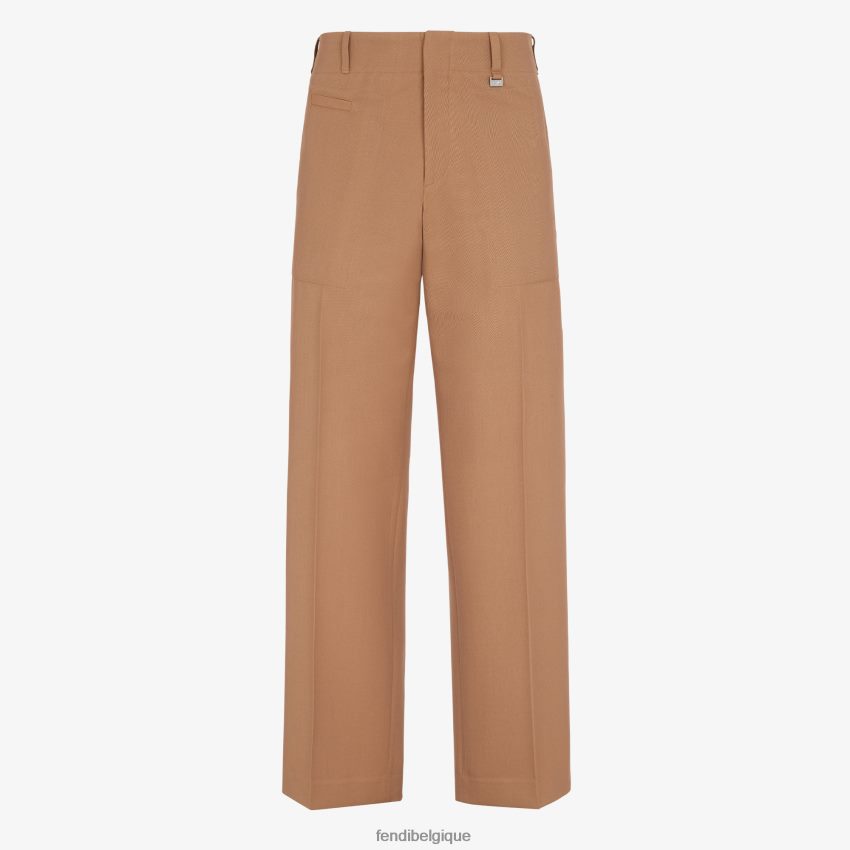 vêtements Fendi pantalon en laine brun hommes 8X8J2J2061 Fendi Lunette De Soleil