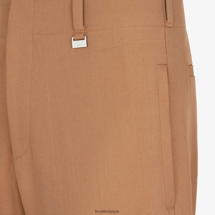 vêtements Fendi pantalon en laine brun hommes 8X8J2J2061 Fendi Lunette De Soleil