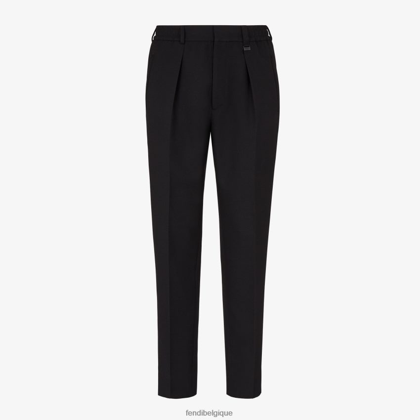 vêtements Fendi pantalon en laine noir hommes 8X8J2J2115 Fendi Lunette De Soleil