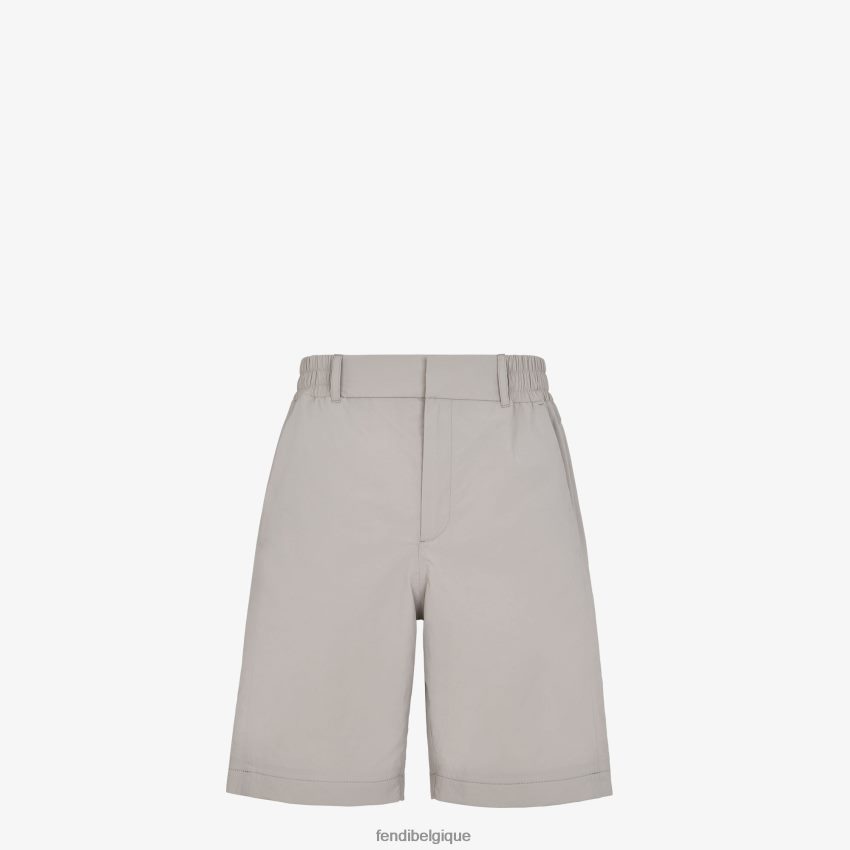 vêtements Fendi pantalon en lin gris hommes 8X8J2J1927 Fendi Sac