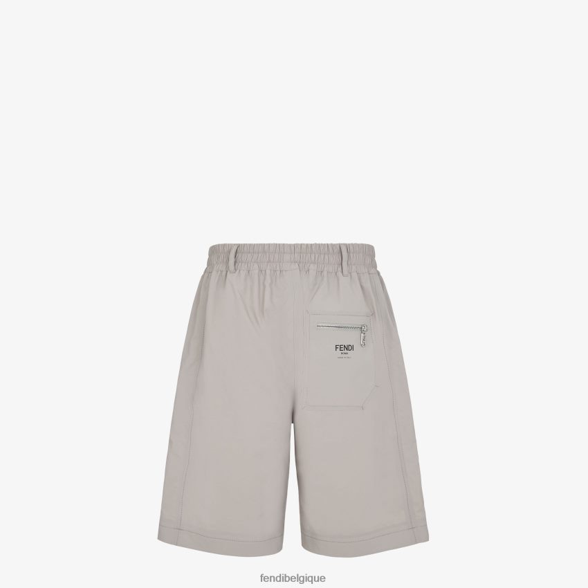 vêtements Fendi pantalon en lin gris hommes 8X8J2J1927 Fendi Sac