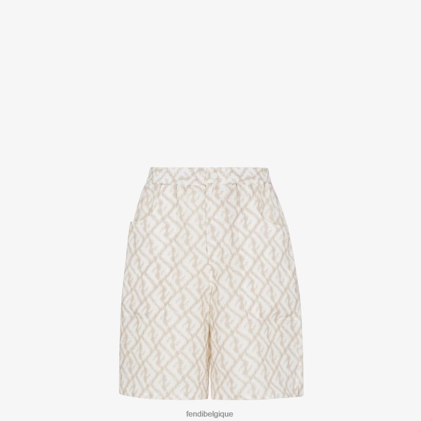 vêtements Fendi pantalon en lin multicolore hommes 8X8J2J1999 Fendi Sac