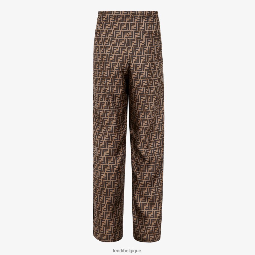vêtements Fendi pantalon en soie brun hommes 8X8J2J2181 Fendi Lunette De Soleil