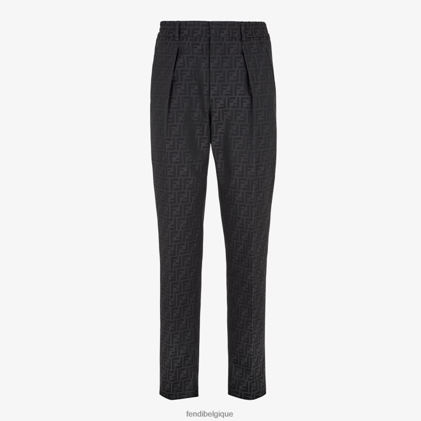 vêtements Fendi pantalon en tissu noir hommes 8X8J2J1995 Fendi Lunette De Soleil