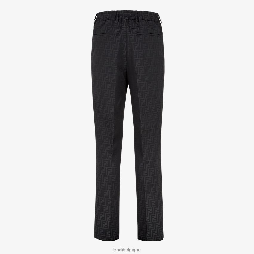 vêtements Fendi pantalon en tissu noir hommes 8X8J2J1995 Fendi Lunette De Soleil