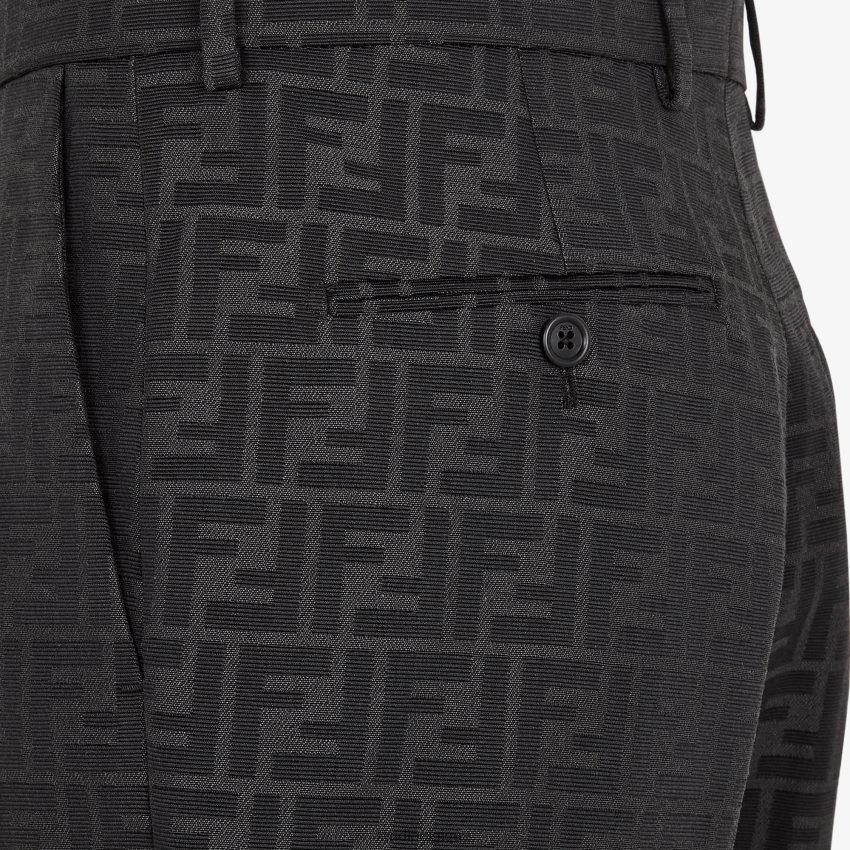 vêtements Fendi pantalon en tissu noir hommes 8X8J2J2133 Fendi Lunette De Soleil