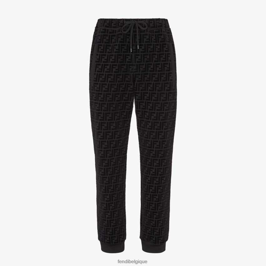 vêtements Fendi pantalon piqué noir hommes 8X8J2J1997 Fendi Belgique