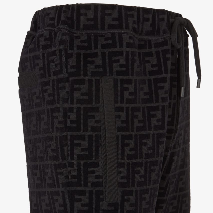 vêtements Fendi pantalon piqué noir hommes 8X8J2J1997 Fendi Belgique