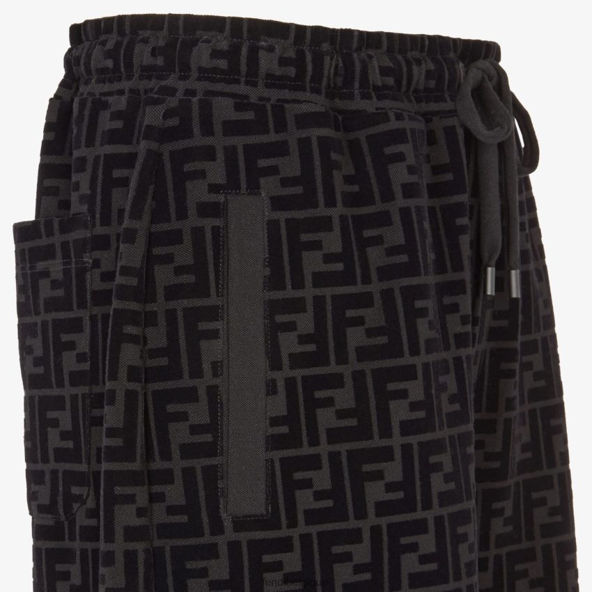 vêtements Fendi pantalon piqué noir hommes 8X8J2J2147 Fendi Belgique