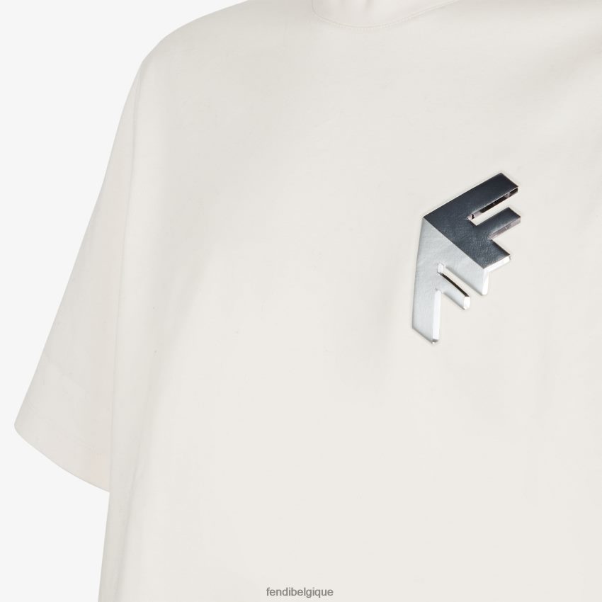 vêtements Fendi t-shirt en jersey blanc hommes 8X8J2J1956 Fendi Lunette De Soleil