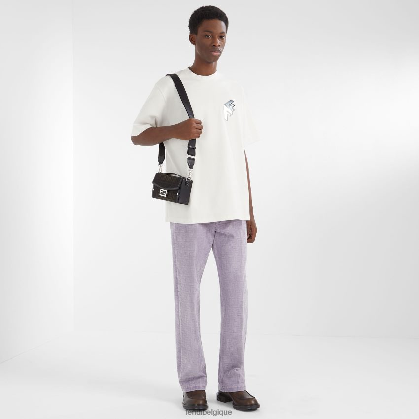 vêtements Fendi t-shirt en jersey blanc hommes 8X8J2J1956 Fendi Lunette De Soleil