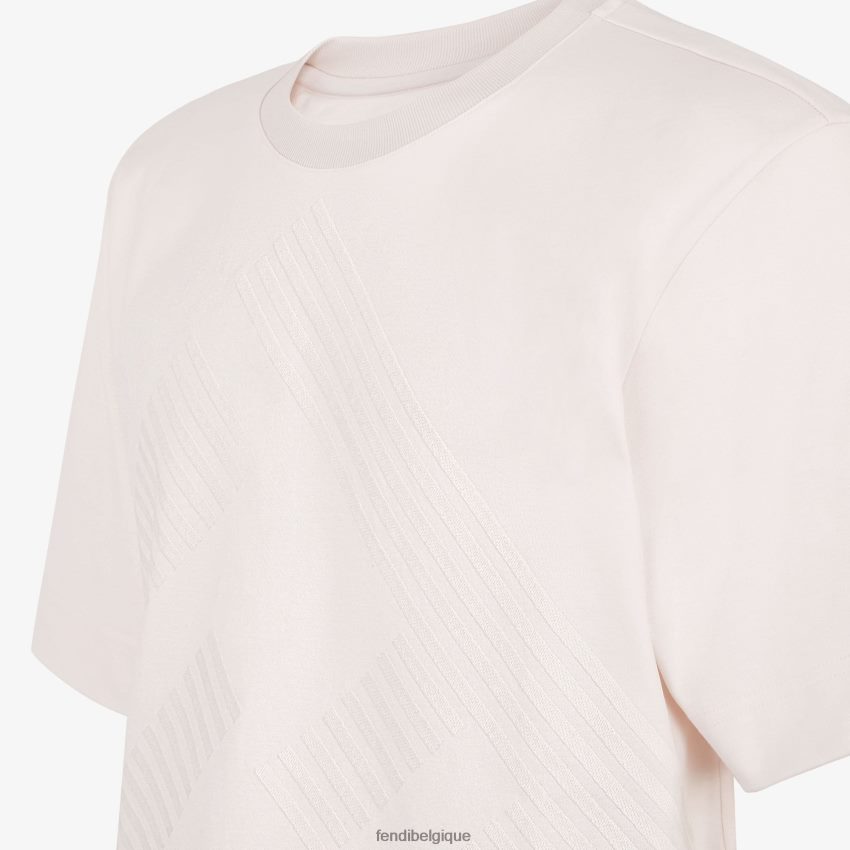 vêtements Fendi t-shirt en jersey blanc hommes 8X8J2J1977 Fendi Lunette De Soleil