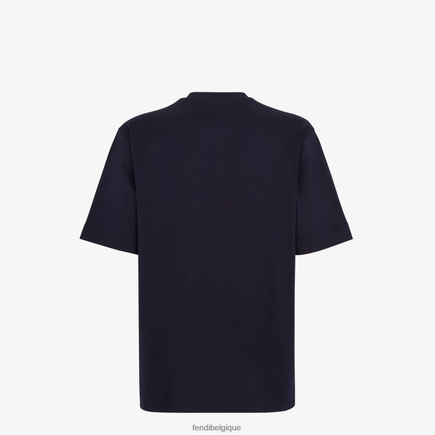vêtements Fendi t-shirt en jersey bleu hommes 8X8J2J1943 Fendi Belgique