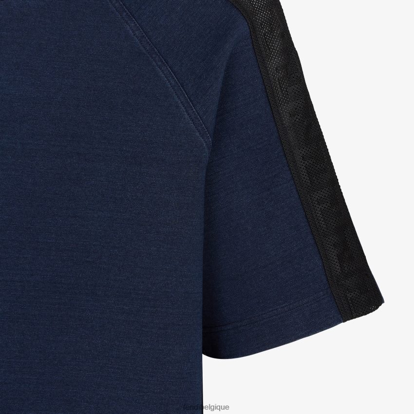 vêtements Fendi t-shirt en jersey bleu hommes 8X8J2J2077 Fendi Sac