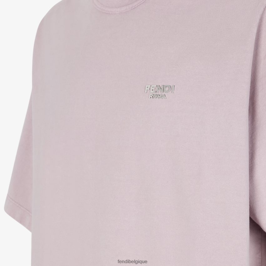 vêtements Fendi t-shirt en jersey lilas violet hommes 8X8J2J1963 Fendi Sac