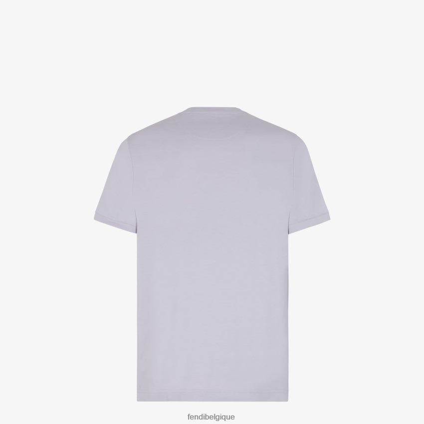 vêtements Fendi t-shirt en jersey lilas violet hommes 8X8J2J1967 Fendi Belgique