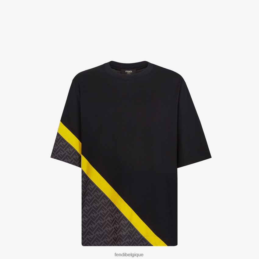 vêtements Fendi t-shirt en jersey noir hommes 8X8J2J2016 Fendi Lunette De Soleil