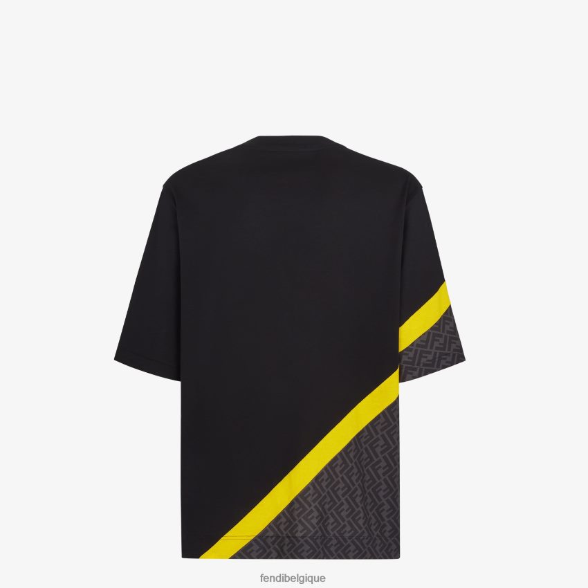 vêtements Fendi t-shirt en jersey noir hommes 8X8J2J2016 Fendi Lunette De Soleil