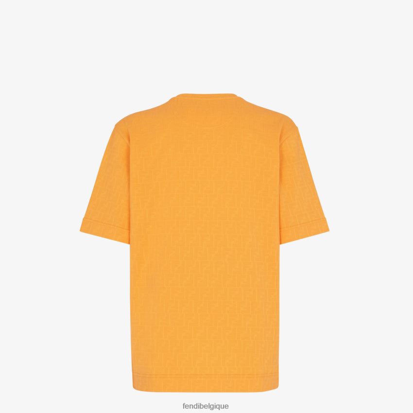 vêtements Fendi t-shirt en jersey orange hommes 8X8J2J2004 Fendi Lunette De Soleil