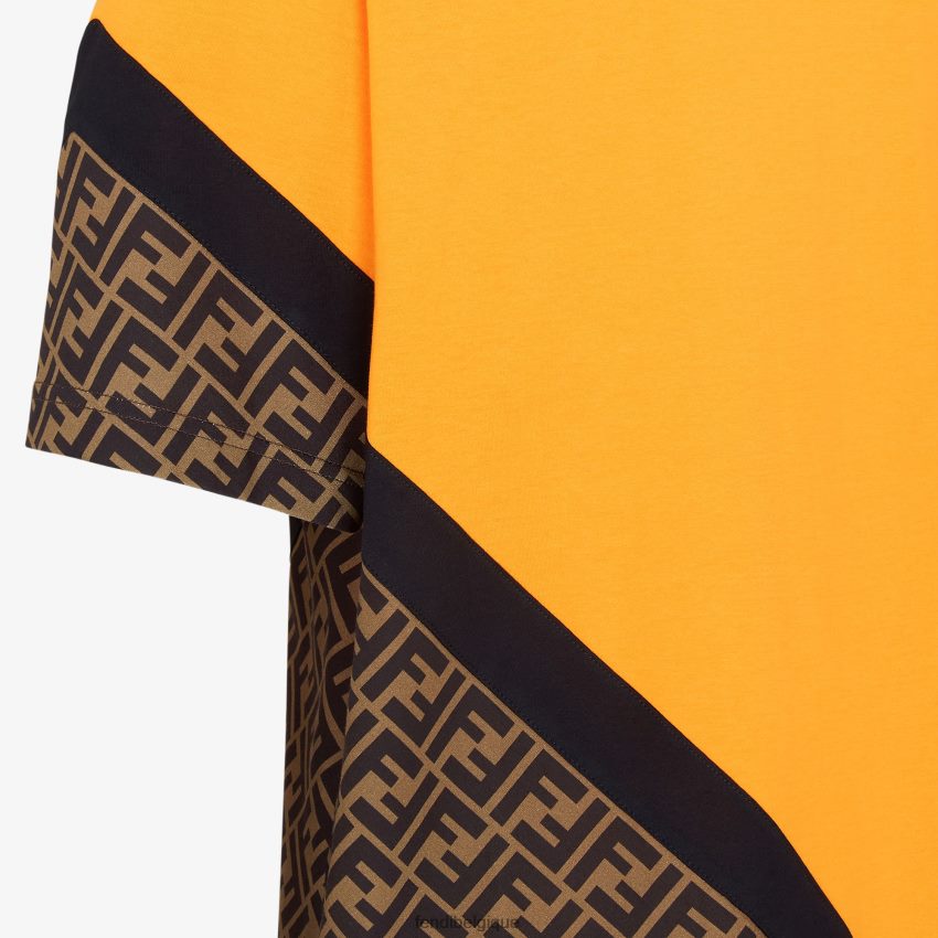 vêtements Fendi t-shirt en jersey orange hommes 8X8J2J2005 Fendi Sac