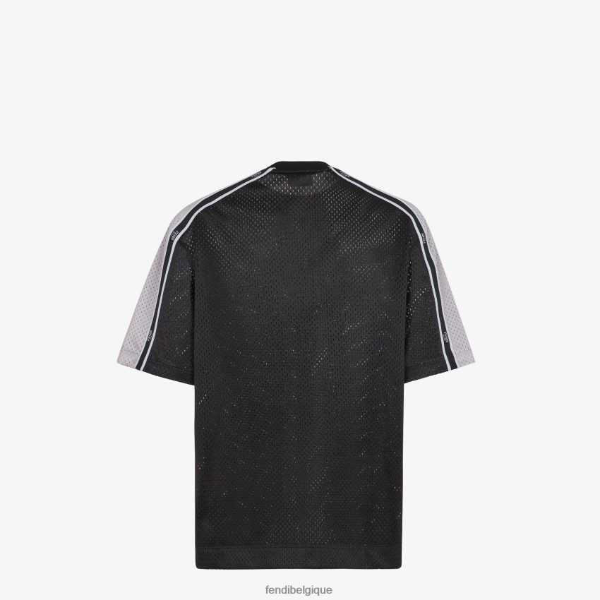 vêtements Fendi t-shirt en maille technique gris hommes 8X8J2J1944 Fendi Lunette De Soleil