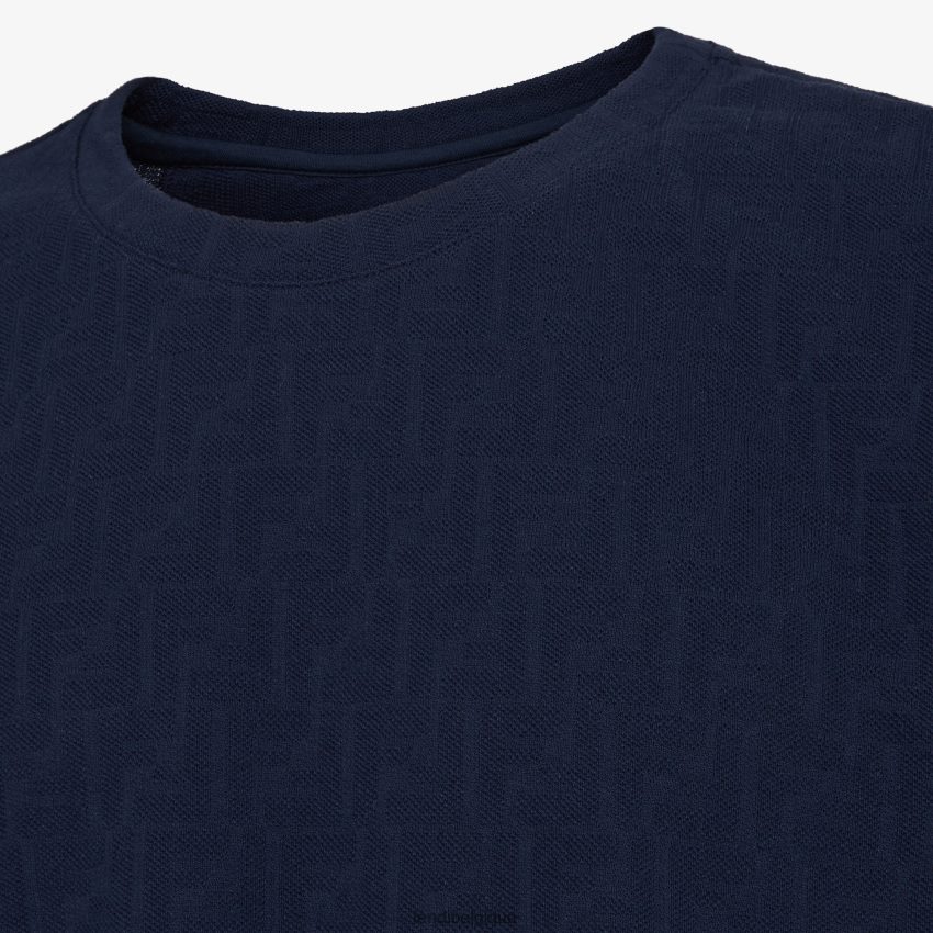 vêtements Fendi t-shirt piqué bleu hommes 8X8J2J1908 Fendi Lunette De Soleil