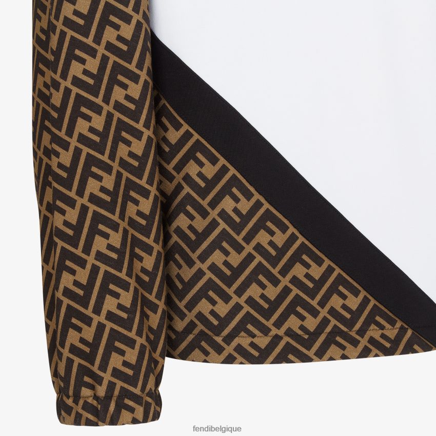 vêtements Fendi sweat-shirt en jersey blanc hommes 8X8J2J1992 Fendi Lunette De Soleil